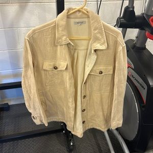 Madewell cream button up. Oversized